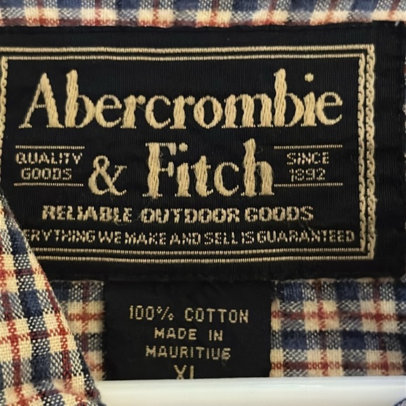 Men’s Abercrombie & Fitch Checked Long Sleeve Cotton Buttondown Size XL - Picture 4 of 5